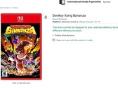 Nintendo is terug op Amazon met spellen en accessoires, waaronder Switch 2 exclusives. Afgebeeld - een van de spellijsten. (Afbeelding Bron: Screenshot - Amazon)