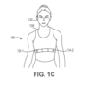 Een tekening uit het Amerikaanse patent voor een nieuwe borstband van Garmin.