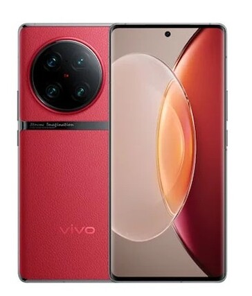Vivo X90 Pro+ in rood