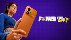 Een promotieafbeelding van de Xiaomi Poco M8 Power met daarop een jonge vrouw