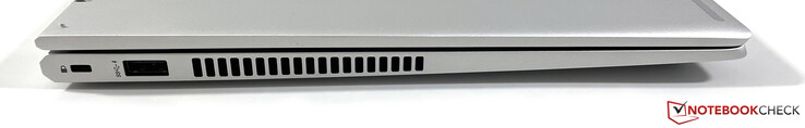 Links: Kensington-slot, USB-A 3.2 Gen.1 (voeding)