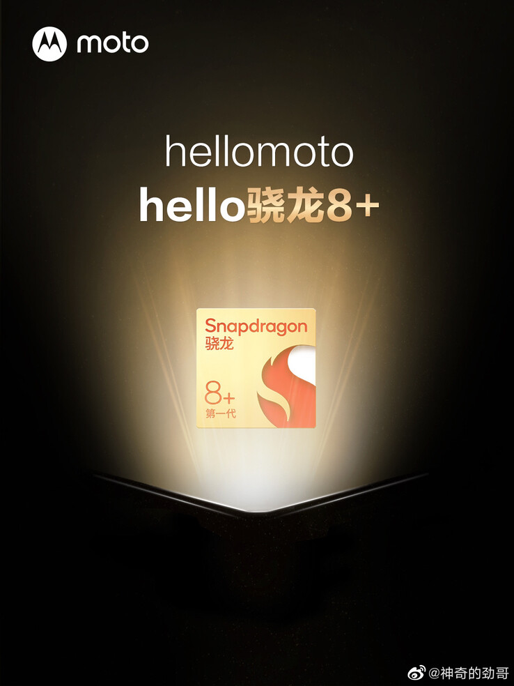 De nieuwe "Hello 8+" campagneposter. (Bron: Motorola via Weibo)