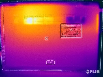 Oppervlaktetemperaturen stresstest (onder)