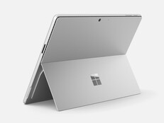 De Surface Pro 12 in de kleur Platinum.