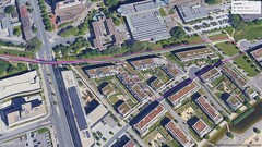 GNSS-testroute: keerpunt