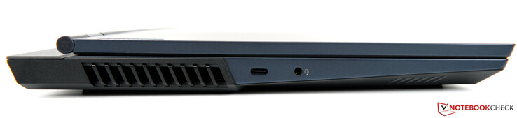 Links: USB-C 3.2 Gen 2, gecombineerde poort voor hoofdtelefoon/microfoon