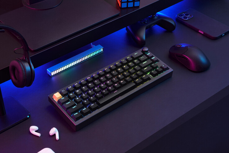 Lemokey P2 HE in zwart met doorschijnende keycaps. (Afbeeldingsbron: Lemokey)