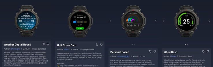 De nieuwe Amazfit Mini Apps