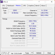 CPU-Z Geheugen