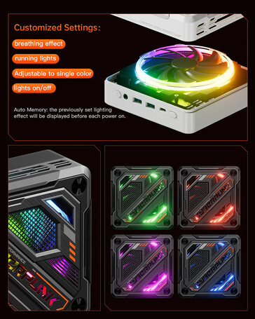Ontwerp en RGB-effecten (Afbeelding bron: AOOSTAR)