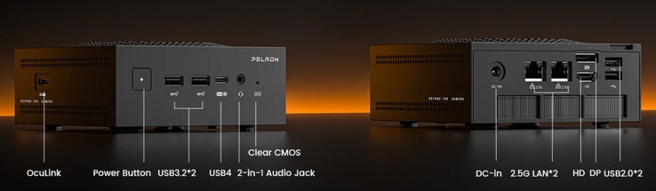 De externe interfaces van de Peladn HO5 (Bron: Peladn)