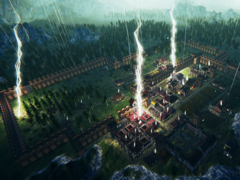 In Roman Triumph kunnen Goden vervloekingen voortbrengen, zoals stormen of ziektes. Afgebeeld - een ingame screenshot. (Afbeeldingsbron: Steam)