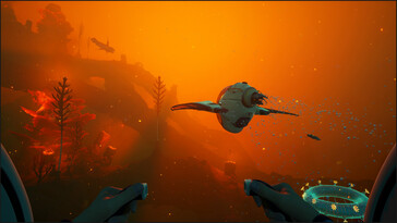 Afgebeeld: Een gameplay screenshot van Subnautica 2.