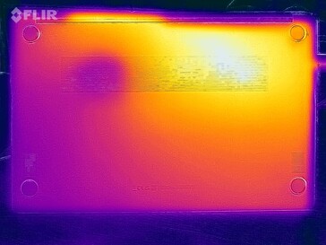 Stresstest oppervlaktetemperaturen (onderkant)