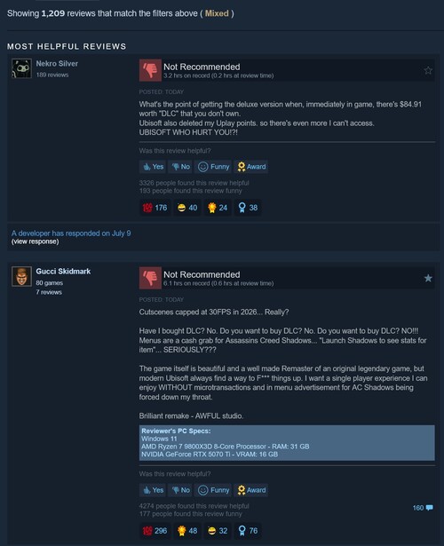 Er worden gemengde Steam-recensies voor Assassin’s Creed Black Flag (Resynced) weergegeven