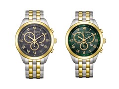 Citizen breidt zijn Eco-Drive-assortiment uit met twee nieuwe tweekleurige chronografen
