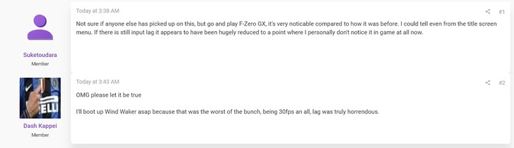 GameCube emulator verbeteringen besproken op ResetEra forums (Afbeelding bron: screenshot, ResetEra forums)