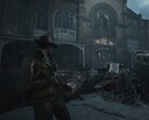 Screenshot van de gameplay van The Sinking City 2, waarop hoofdpersoon Calvin Rafferty te zien is.