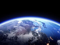 Een afbeelding van de aarde en haar atmosfeer. (Afbeelding bron: Bluebackimage, Adobe Stock)