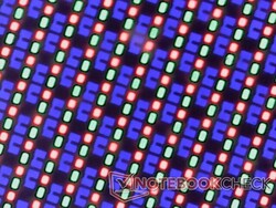 Haarscherpe OLED subpixel array met minimale korreligheid