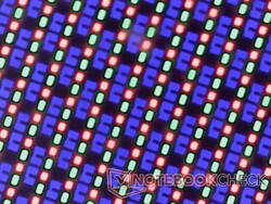 Haarscherpe OLED subpixel array met minimale korreligheid