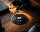 Een Xbox-schijfje op een bureau