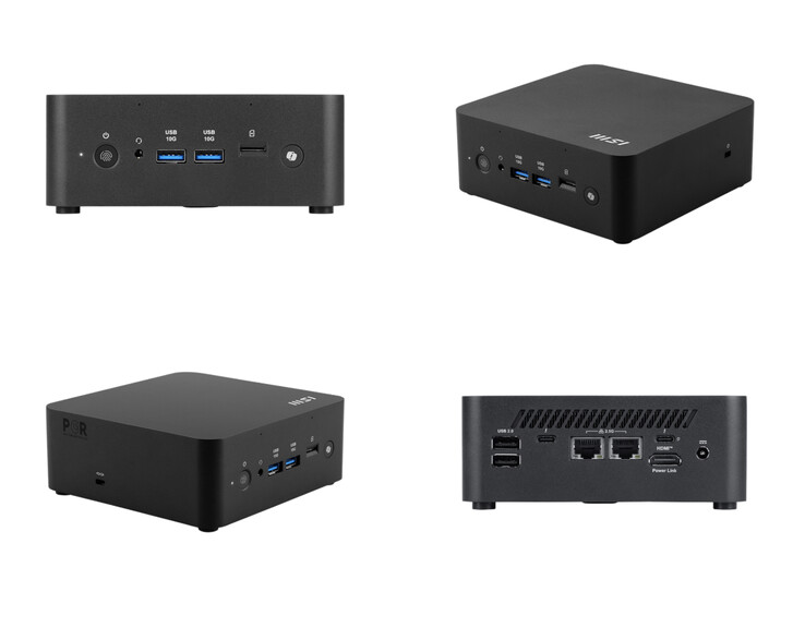 De MSI Cubi mini PC heeft een gezonde set I/O-opties. (Afbeeldingsbron: MSI)