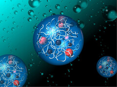Functionele complexen in polymeren bootsen het proces van natuurlijke fotosynthese na. (Afbeeldingsbron: K.Okeyoshi/JAIST)