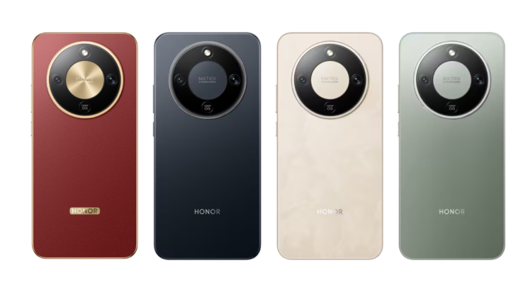De Honor X9d is verkrijgbaar in de kleuren middernachtzwart, roodbruin, zonsopganggoud en bosgroen (Afbeelding bron: Honor)