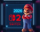 Een 3D Mario die naar een Switch 2-kalender van 2026 kijkt (Afbeelding bron: Nintendo of America met bewerkingen)