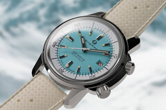 Het Sherpa Ultradive Atoll horloge heeft een turquoise gelakte wijzerplaat (Afbeelding bron: Sherpa)