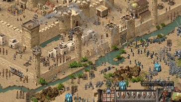 Afbeelding: Een screenshot van de gameplay uit Stronghold Crusader: Definitive Edition.