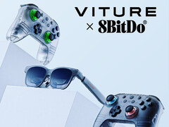Viture en 8BitDo hebben nieuwe doorschijnende versies van de 8BitDo Ultimate 2C controller uitgebracht. (Afbeeldingsbron: Viture)