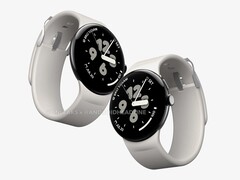 De Pixel Watch 3-serie heeft naar verluidt slankere schermranden dan de modellen van vorig jaar. (Afbeeldingsbron: @OnLeaks &amp;amp; Android Headlines)