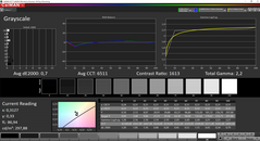 CalMAN: grayscale (calibrated)