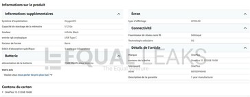 OnePlus 15 vroegtijdige aanbieding bij Amazon Frankrijk (Afbeelding Bron: Equal Leaks)