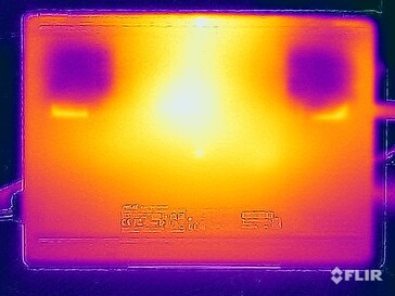 Stresstest oppervlaktetemperaturen (onder)