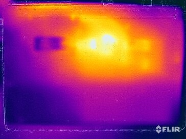 Stresstest oppervlaktetemperaturen (onder)