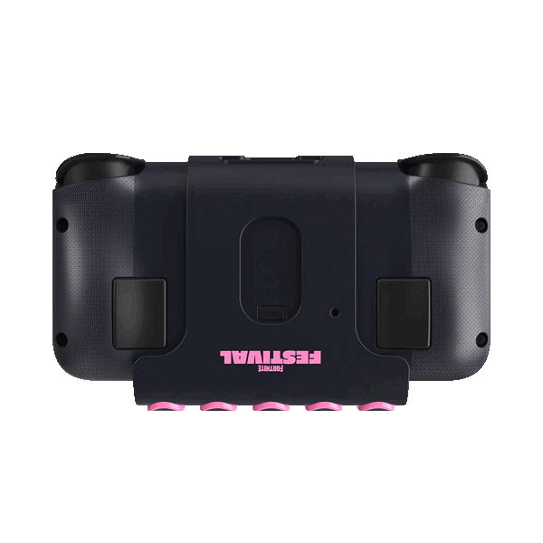 De CRKD Neo S Linkin Park 5-Fret Fortnite Festival Edition draadloze gamecontroller heeft remappable back buttons (Afbeelding bron: CRKD)