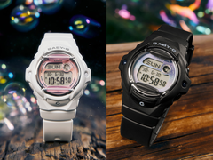 Van rechts naar links: Casio BG-169GD-1 en BG-169GD-7