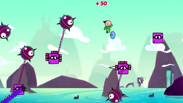 Schermafbeelding van Cloudberry Kingdom PlayStation Store met graphics (Afbeelding bron: PlayStation Store)