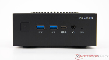 Peladn HO5 - Aansluitingen op het voorpaneel