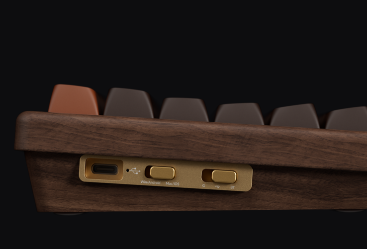 Keychron K2 HE All Wood Special Edition aluminium schakelpaneel. (Afbeeldingsbron: Keychron)