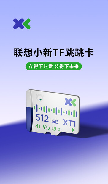 De Xiaoxin microSD-kaart van Lenovo. (Afbeeldingsbron: Lenovo)