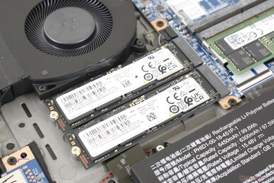 Tot twee interne M.2 2280 PCIe4 x4 NVMe SSD's worden ondersteund