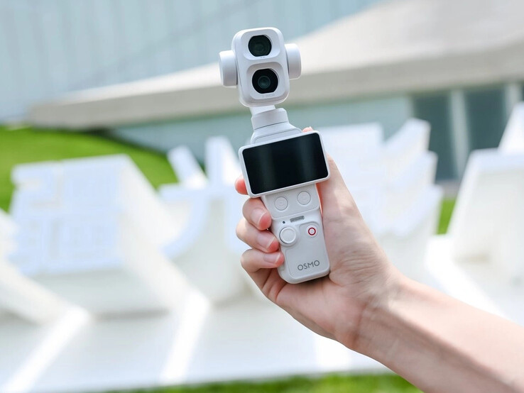 DJI Osmo Pocket 4P in parelwit.