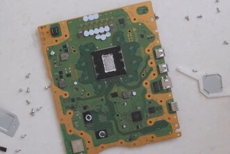 PS5 Slim-processor. (Afbeeldingsbron: LTT)