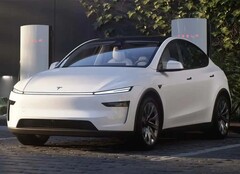 De nieuwe Tesla Model Y. Volkswagen versloeg Tesla op de Europese EV-markt toen het aantal registraties van de elektrische SUV daalde (Afbeelding bron: Tesla)