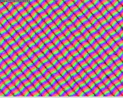 Een mat, korrelig pixel raster