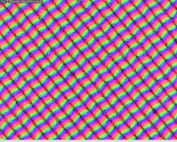 Een mat, korrelig pixel raster